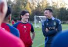 El plantel de Unión recibió la visita de Lionel Scaloni
