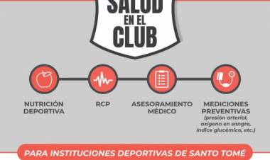 Nueva edición del programa Salud en el Club en Santo Tomé