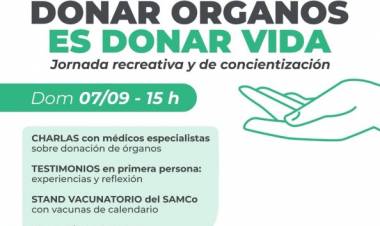 Jornada recreativa y de concientización: “Donar órganos es donar vidas”