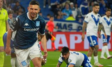 Racing le ganó a Vélez por 1-0 en la ida de los cuartos de final de la Copa Libertadores 2025