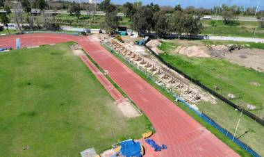 Juegos Suramericanos 2026 en Santa Fe: la nueva pista del CARD comienza a mostrar sus tribunas