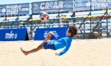 Rosario pone en marcha la Playa Olímpica 2026 con la Copa Tricentenario de fútbol playa