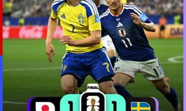 Japón igualó con Suecia y pasó en el segundo lugar del Grupo F en el Mundial 2026