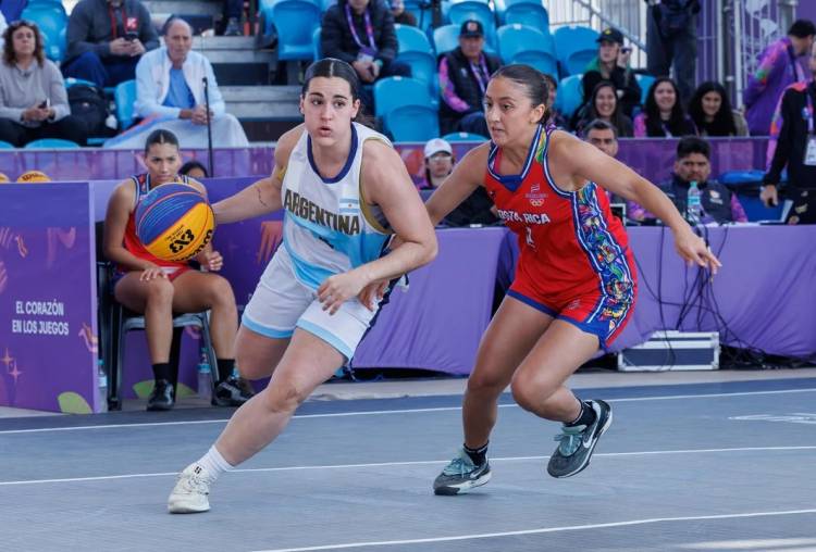 Argentina arrancó con dos triunfos en el 3x3 de básquet en los Juegos Panamericanos Junior