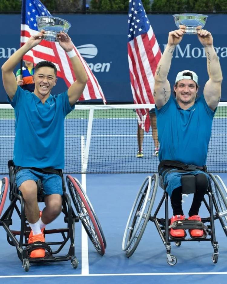 El argentino Gustavo Fernández es campeón del dobles sobre silla de ruedas del US Open
