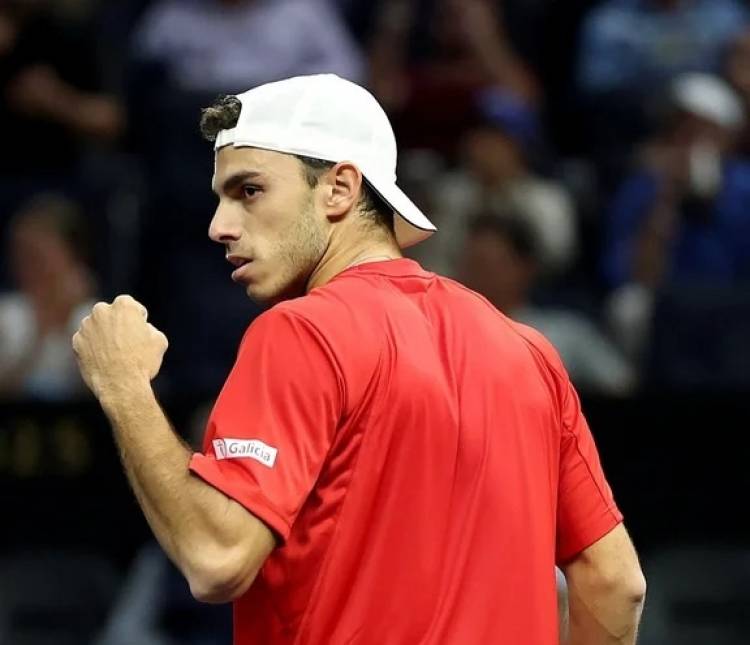 Cerúndolo le ganó a Rune en la Laver Cup