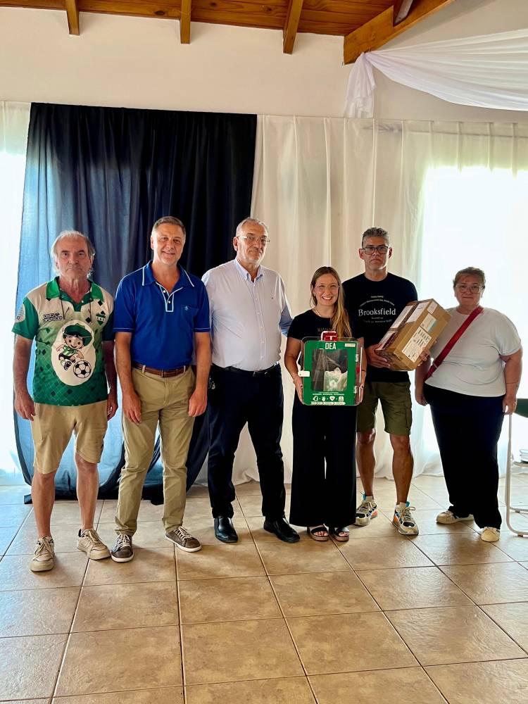 Calvo y Cattaneo visitaron Unión de Sunchales
