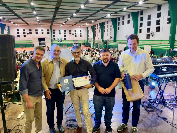 Calvo acompañó el 78 aniversario de Unión de Sunchales